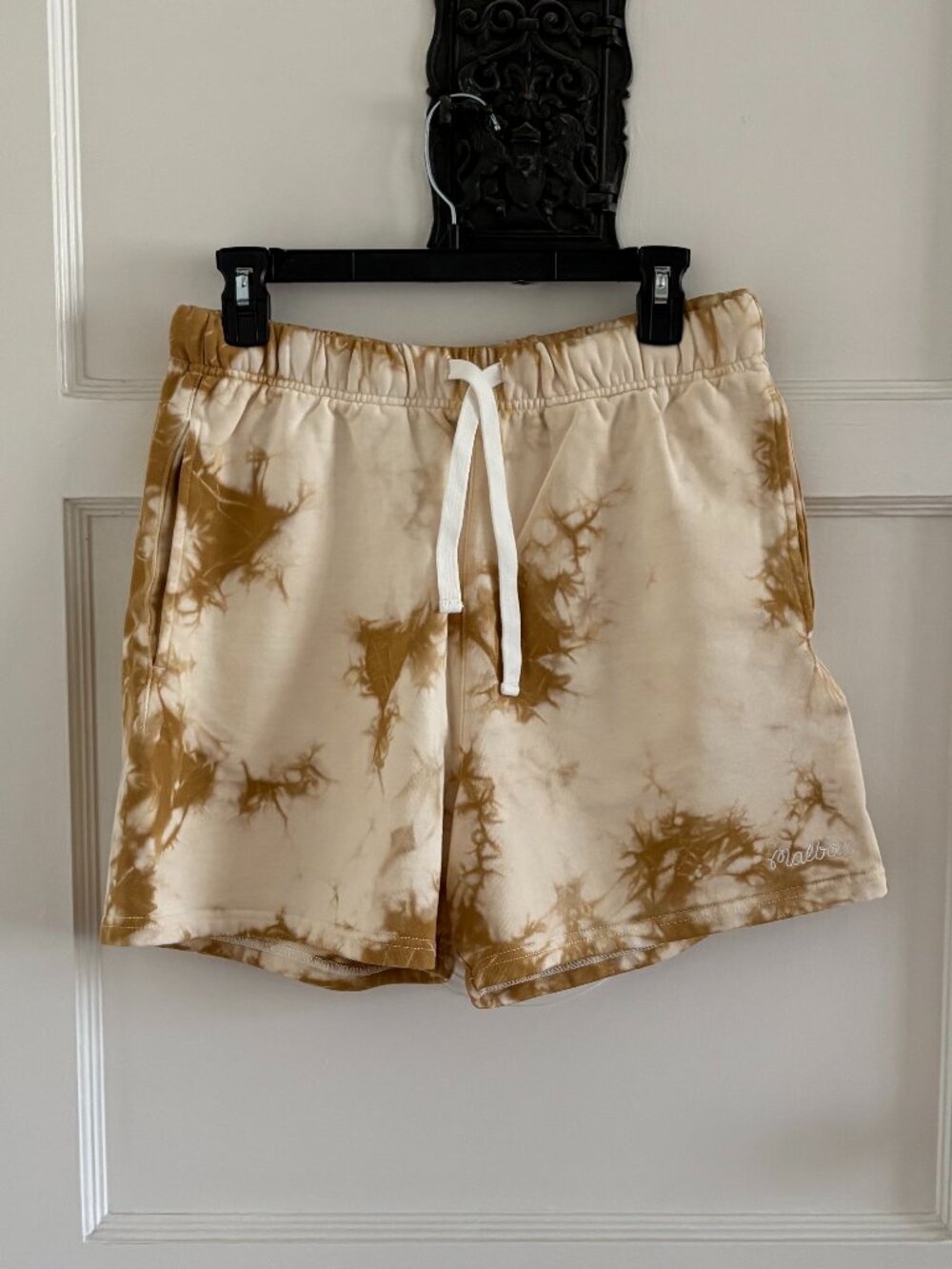 Malbon Tie Dye Shorts| Gold & White | Mens Small